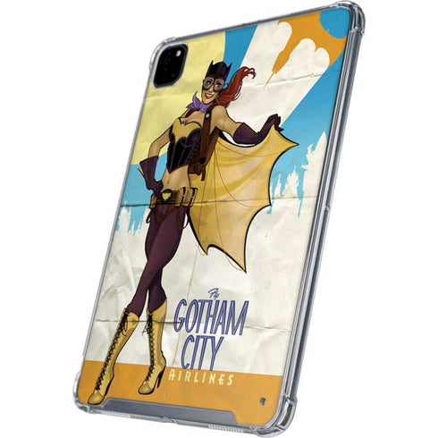 DC Comics Bombshells Batgirl- Fly Gotham City Airlines iPad Pro 12.9in (2020) Clear Case
